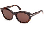 Sonnenbrille Tom Ford FT1111 52E Oval Havanna