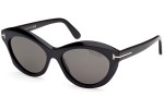 Sonnenbrille Tom Ford FT1111 01D Polarized Oval Schwarz