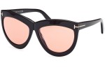 Sunglasses Tom Ford FT1112 01E Cat Eye Schwarz