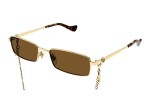 Sonnenbrille Gucci GG1600S 002 Quadratisch Gold