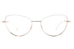 Glasses Kohe by eyerim Sissa Gold White Cat Eye Gold