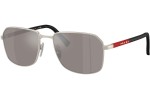 Sonnenbrille Prada Linea Rossa PSA51S 18X80I Rechteck Grau