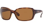 Sunglasses Ray-Ban RB4068 642/57 Polarized Quadratisch Havanna