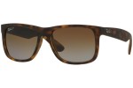 Sunglasses Ray-Ban Justin Classic Havana Collection RB4165 865/T5 Polarized Quadratisch Havanna