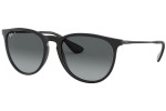 Sonnenbrille Ray-Ban Erika RB4171 622/T3 Polarized Rund Schwarz