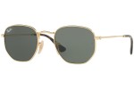 Sonnenbrille Ray-Ban Hexagonal Flat Lenses RB3548N 001 Rund Gold