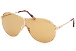 Sonnenbrille Tom Ford Gaia FT1174 30E Pilot Gold