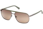 Sonnenbrille Timberland TB00027 06H Polarized Quadratisch Silber