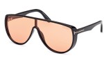 Sonnenbrille Tom Ford Achilles FT1182 05E Monoscheibe | Shield Schwarz