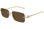 Sonnenbrille Gucci GG1703S 004 Rechteck Gold