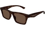 Sonnenbrille Alexander McQueen AM0472S 002 Quadratisch Havanna