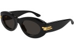 Sonnenbrille Bottega Veneta BV1322S 001 Oval Schwarz