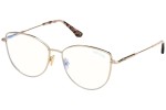 Glasses Tom Ford FT5667-B 028 Cat Eye Gold